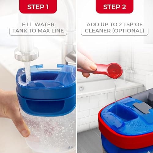O-Cedar H2prO Flat Mop System | Quick Cleaning Tool | Clean with Water | Machine Washable Reusable Microfiber Mop Pad | Safe on Wood Floors, Vinyl, Tile, Baseboards, Walls thumbnail 15