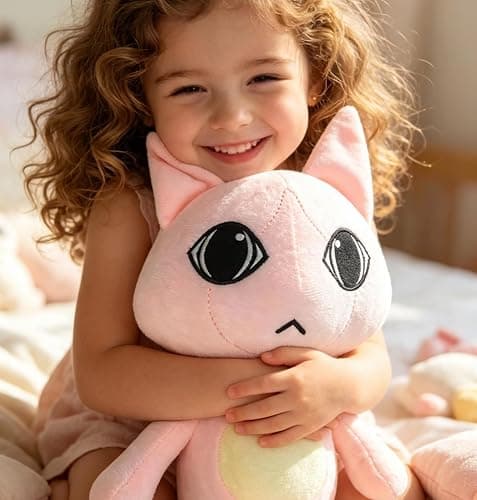 Animal Hospital Plush Toy, 2026 Horror Game “Animal Pink Lobby Cat,” 10-inch Cute Handcrafted Plush Toy, Gift for Horror Fans, Perfect as a Collectible Plush Toy for Children and Adults thumbnail 4