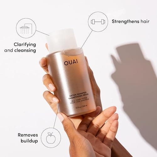 OUAI Travel Kit - Includes Travel Size Leave In Conditioner, Detox Shampoo, Fine to Medium Hair Mask, Scalp & Body Scrub (4 Count) thumbnail 5