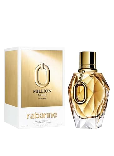 Million Gold by Paco Rabanne for Women - 3 oz EDP Spray (Refillable) thumbnail 2