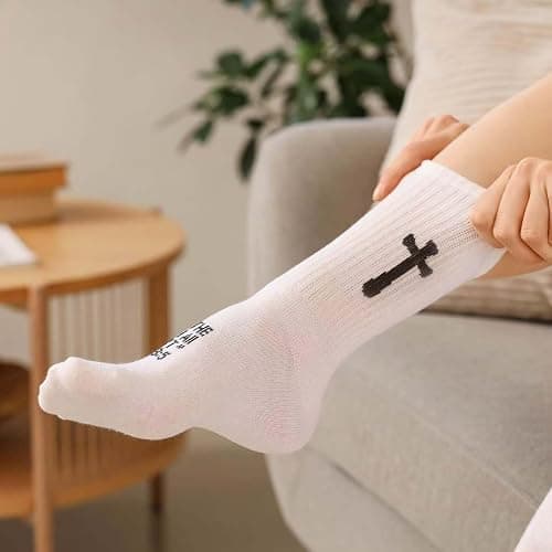 Ao Yee ZGL 3 Pairs Christian socks Prayer socks Birthday Gifts for Dad,Men Husband Grandp Fathers Day Christmas thumbnail 5