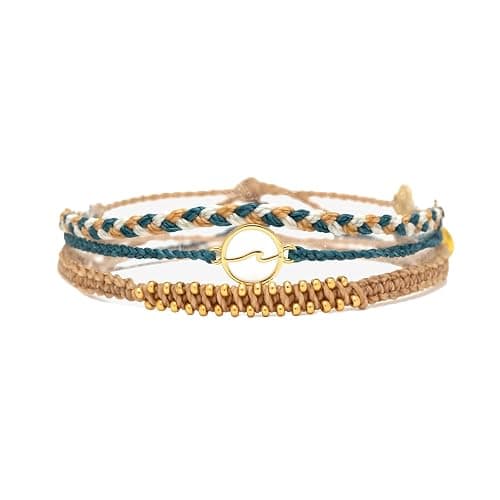 Pura Vida Bracelet Marine Bracelet Stack, 3 Stackable Bracelets Pack for Women - Image 1