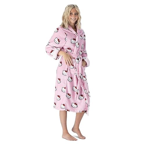 NORTHWEST Hello Kitty Womens Silk Touch Lounge Robe thumbnail 2