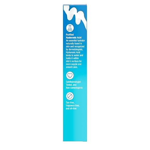 Neutrogena Hydro Boost Under Eye Cream, with Purified Hyaluronic Acid, Keeps Under Eye Area Looking Smooth & Hydrated, Fragrance Free and Non-Comedogenic, 0.5 oz thumbnail 8