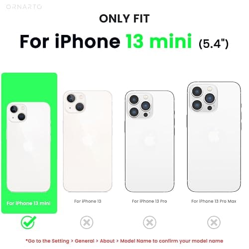 ORNARTO Compatible with iPhone 13 Mini Case, Slim Liquid Silicone 3 Layers Full Covered Soft Gel Rubber with Microfiber Case Cover 5.4 inch-Pink thumbnail 2