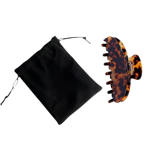 OideGuiing Durable Acetate Hair Clips - 4-Inch Tortie Claw Clips for Fine and Thick Hair (Tortie) thumbnail 3