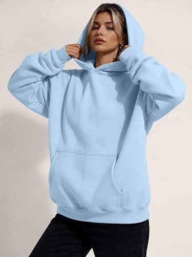 Trendy Queen Women Oversized Hoodies Fall Outfits | Gentle Skin Feel, Aesthetic Drop Shoulder, Large Kangaroo Pocket, Seamless Daily Outfit Match thumbnail 5