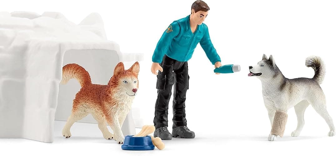 Schleich Wild Life - 19PC Antarctic Expedition Playset with Penguin, Dog Figurines, Action Figure and Accessories - Actic Animal Imaginative Play Set for Kids Ages 3+ thumbnail 11