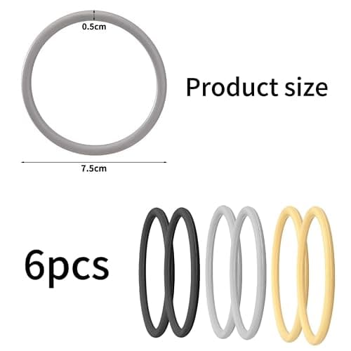6pcs Patellar Tendon Support Straps,Silicone Patella Knee Brace for Knee Pain Relief,Flexible Patella Band for Sports Men Women thumbnail 2