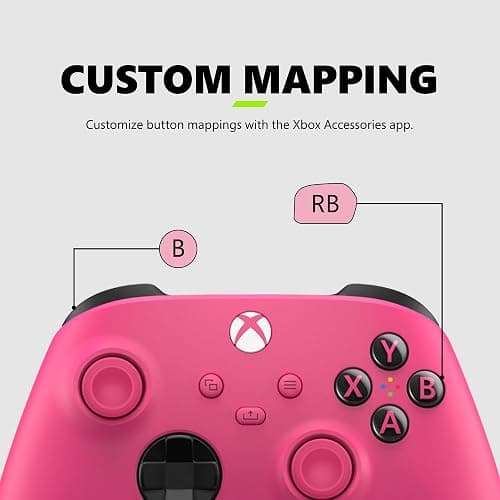 Xbox Wireless Gaming Controller (2025) – Deep Pink – Play on, Windows, Android, iOS, FireTV Sticks, Smart TVs, VR Headsets - Controller - Deep Pink thumbnail 5