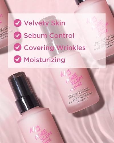 TOUCH IN SOL No Pore Blem Primer, 1.01 fl.oz(30ml) 2 Pack - Face Makeup Primer, Big Pores Perfect Cover, Skin Flawless and Glowing, Instantly Smoothes Lines, Long Lasting Makeup's Staying - 1.01 Fl Oz (Pack of 2) - Pink thumbnail 3