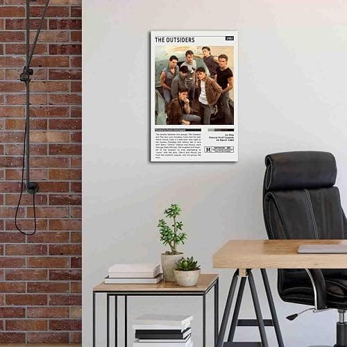 ZHANGLIUEN The Outsiders Poster Vintage Movie Poster Home Canvas Wall Art Decoration Gift for Office, Living Room, Dormitory, Boy's room, Bedroom 12x18inch(30x45cm) Unframed thumbnail 4