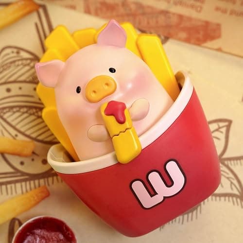 maidimiao Lulu The Piggy Pig Burgers Series Blind Box Figures Home dector 1PC Figurine Ornament thumbnail 4