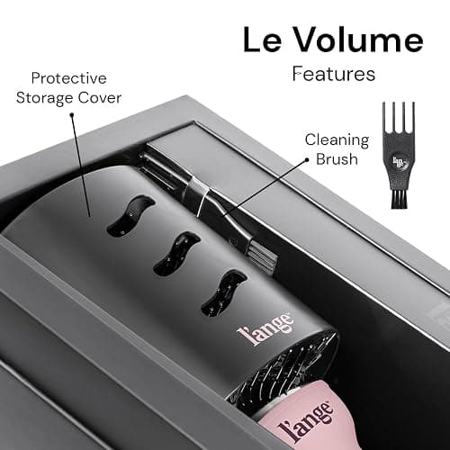 L'ANGE HAIR Le Volume 2-in-1 Titanium Blow Dryer Brush | Hot Air Brush for Hair Drying & Styling | Ionic Oval Barrel for Smooth, Frizz-Free Volume | (Blush – 75mm) thumbnail 6
