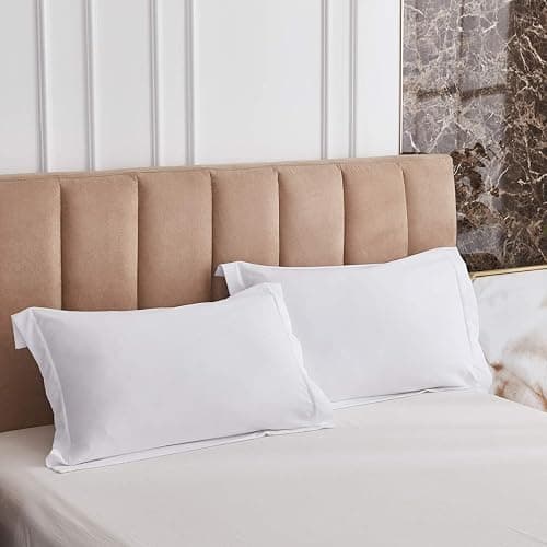 HIG 3pc Down Alternative Comforter Set - All Season Reversible Comforter with Two Sham - Quilted Duvet Insert with Corner Tabs - Box Stitched - Breathable, Soft, Fluffy (Twin/Twin XL, Pure White) thumbnail 2