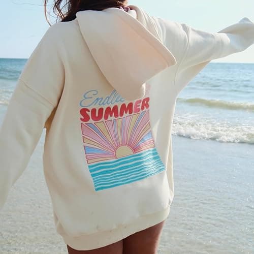 Sastianaen Cute Graphic Hoodies for Teen Girls Y2k Oversized Print Hoodie Vintage Preppy Pullover Sweatshirt thumbnail 5