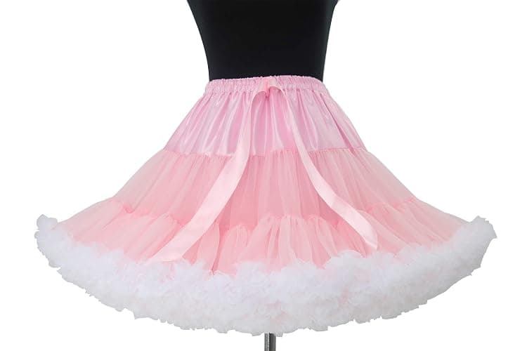 Colyanda Womens 3-Layered Pleated Tulle Petticoat Tutu Puffy Party Cosplay Skirt thumbnail 6