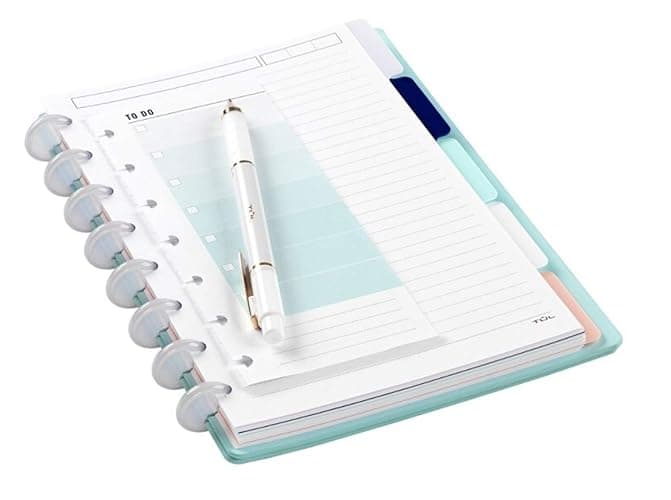 TUL Retractable Gel Pens, Limited Edition, Sunset Shades, Medium Point, 0.7 mm, Pearl White Barrel, Blue Ink, Pack of 4 thumbnail 7