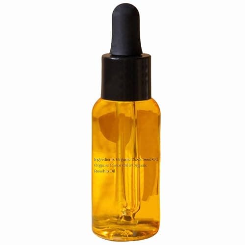 Black Seed Oil, Rosehip Oil, Castor Oil Organic Cold Pressed for Face Anti-Aging Miracle Facial Moisturizer Serum Natural Skincare Fortifying Hydrates Skin Moisturizing Beauty Glow Oil 1 Fl Oz/30mL thumbnail 6