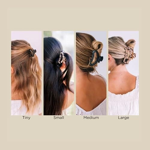 TELETIES - Large Open Claw Clip - Strong Grip, Bendable Teeth, Comfortable Cutout Design - Ideal for Long, Thick, Curly, or Wavy Hair - For All Hair Textures - Spring Collection - Fly Away thumbnail 6