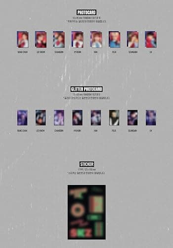 Stray Kids Christmas Evel Holiday Special Single ALBUM Normal Version ALBUM + Glitter Photocard + Sticker + Photocard Set thumbnail 4