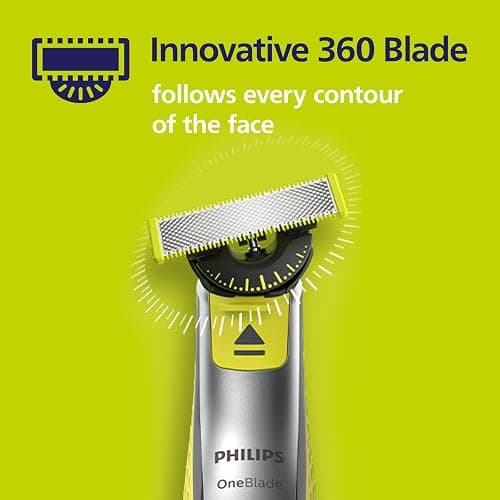 Philips OneBlade Original 360 Blade Heads, Compatible with all OneBlade and Pro Electric Shaver & Trimmers, Original from Philips, 1x One Blade, 4-Month Supply (QP410/50) thumbnail 4