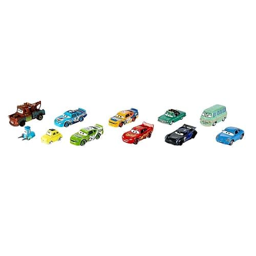 Mattel Disney and Pixar Cars Set of 10 Die-Cast Mini Racers Vehicles, Collectible Set of 1:55 Scale Toy Cars Inspired by Movies thumbnail 4