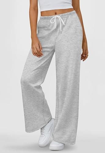 LYHIPSS Sweatpants Women Baggy Wide Leg Lounge Casual Pajama Sweat Pants thumbnail 6