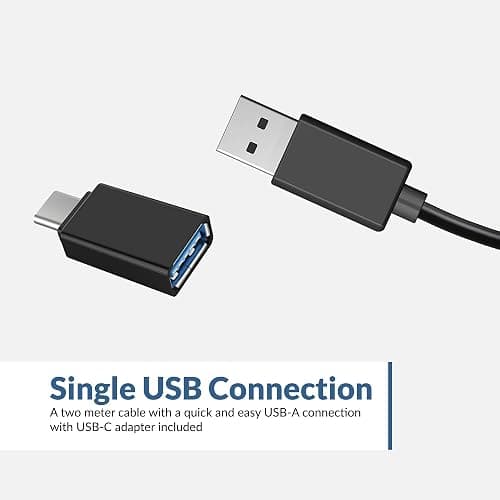Cyber Acoustics USB Speaker Bar (CA-2890) – Stereo USB Powered Speaker, Easily Clamps to Monitor, Convenient Controls thumbnail 4