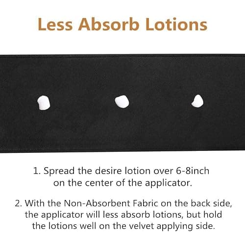 Yvoier Double-Side Used Self Tanner Back Applicator, Non-Absorbent Lotion Applicator for Back Streak-Free Natural Back Tanning Applicator for Self-Tanning Lotion, Mousse, Cream thumbnail 4