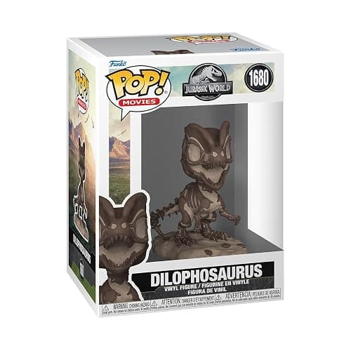 Funko POP! Movies: Jurassic Park Fossil - Dilophosaurus | Official Action/Adventure Merch - Collectable Vinyl Figurine for Shelf Display - Birthday Gift Idea for Fans and Collectors - Image 1