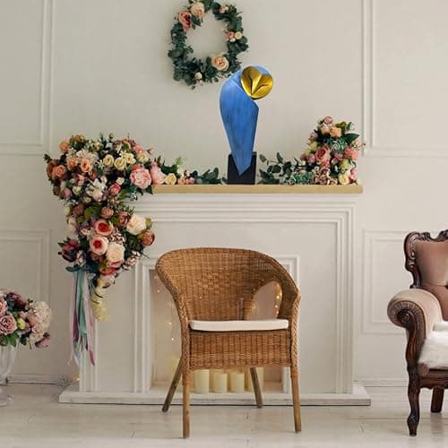 YHHRESINHOME Mid-Century Modern 15 Inch Resin Owl Sculpture - Handmade Vintage Home Decor Statue for Bookshelves, Office Desk, Mantel & Collector Display thumbnail 7