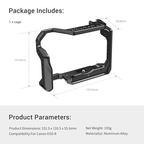 SMALLRIG R Cage pour Canon R avec Anti-Torsion Structure - 2803 thumbnail 7