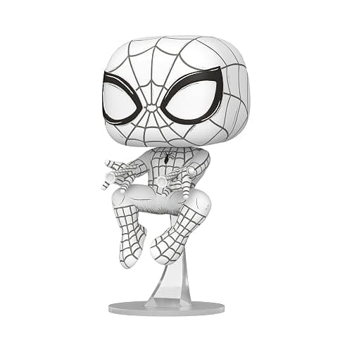 Funko Pop! Marvel: Marvel Sketched - Spider-Man - Collectable Vinyl Figure - Gift Idea - Official Merchandise - Toys for Kids & Adults - Comic Fans - Model Figure for Collectors and Display thumbnail 2