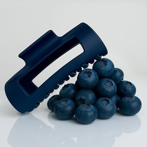 The Original Mello Hair Claw Clip Squishy Claw Clip Made in Korea Patent Pending 30021976 (Blue, Medium) thumbnail 2