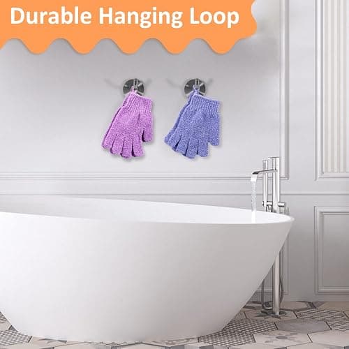 30 Pcs Exfoliating Gloves for Shower, 15 Colors Body Exfoliator Glove with Hanging Loop, Scrub Exfoliate Glove Mitt Bath Face Spa Hand Scrubber Wash Deep Scrubbing Dead Skin for Women Men, by Aisuly thumbnail 5