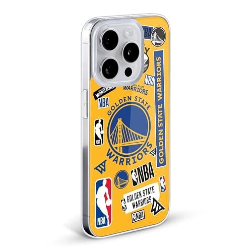 Head Case Designs Officially Licensed NBA Sticker Collage Golden State Warriors Gel Case [Military Grade Protection] Compatible with Apple iPhone 15 and Compatible with MagSafe thumbnail 2