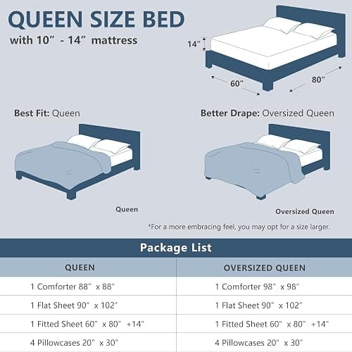 CozyLux Queen Comforter Set Black, 7 Pieces Bed in a Bag, Black Comforter Queen Size, All Season Bedding Sets with Stitch Quilted Comforter, Flat Sheet, Fitted Sheet, Pillowcases thumbnail 2