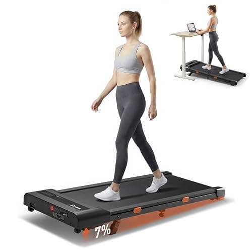 Cybergoing T10 Walking Pad Treadmill Powered By Bosch®, Under Desk | Treadmill, Fixed 7% Manual Incline, Up to 4 MPH, 2.5HP, 300lb Capacity, App + Remote, 15"x36" Belt, Treadmills for Home - Image 1