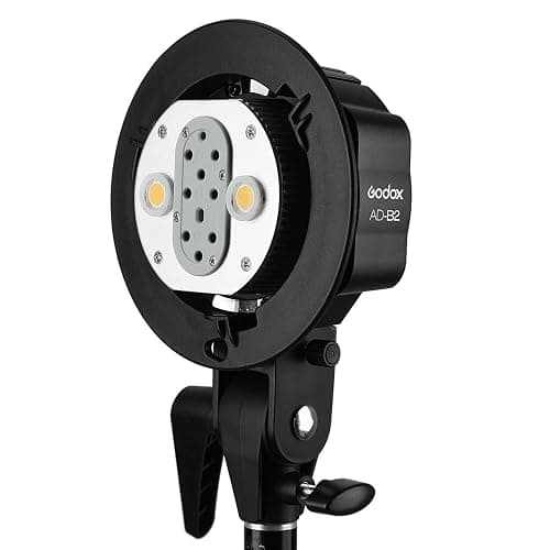 Godox AD-B2 Flash Bracket for AD200 Pro AD200Pro II Dual Power Twin Head Bowens Mount to Install 2 Godox AD200 AD200Pro Pocket Flashes or Flashpoint eVOLV 200 Speedlight to Achieve 400W Power Output thumbnail 6