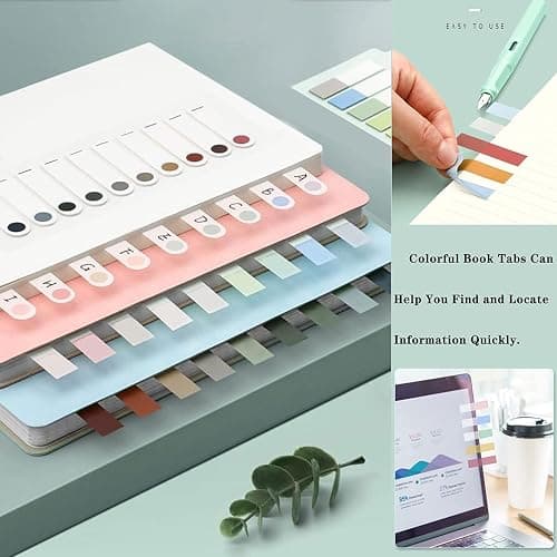 ELII Tabs 800Pcs Sticky Index Tabs Page Markers,Writable and Transparent Sticky Notes Page Tabs Book Markers Label Stickers Index Tabs for Page Marking Classify File (800 pcs Book tabs) thumbnail 6