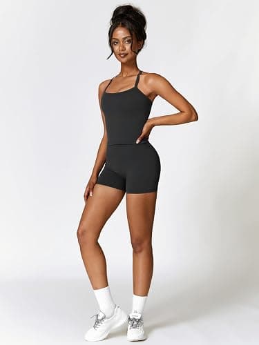 IMEKIS Women's Workout Sets 2 Piece Yoga Outfit High Waisted Biker Shorts Leggings Sports Bra Gym Fitness Clothes Tracksuit thumbnail 4