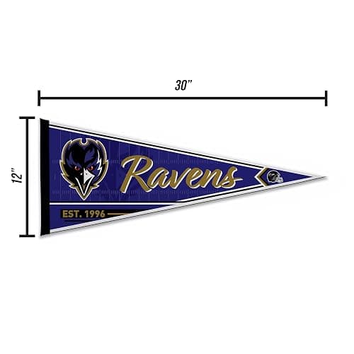 Rico Industries NFL Football Classic 12" x 30" Felt Wall Décor Pennant - Great for Home/Bed Room/Man Cave Décor thumbnail 5