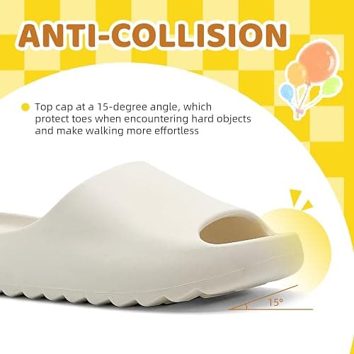 JUYETOA Kids Cloud Slides for Boys & Girls, Super Soft & Comfy Beach Pool Slippers, Non-Slip Waterproof Shower Sandals for Toddlers & Kids thumbnail 5