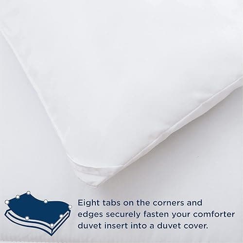 Comforter King Size Goose Down Alternative Microfiber Quilted Solid Comforter/Duvet Insert - Ultra Soft Hypoallergenic Bedding - Medium Warmth for All Seasons King Comforter - White thumbnail 5