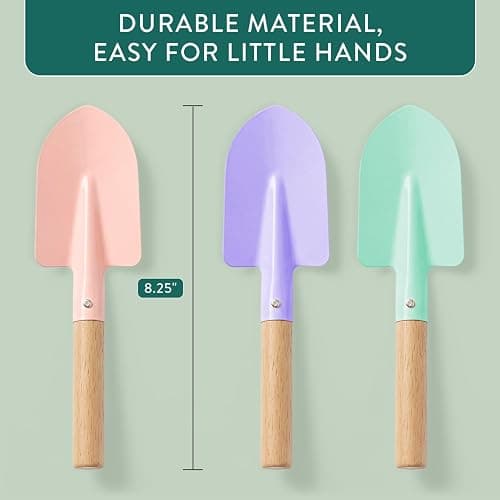 Modern Sprout Pollinator Garden Gift Set - Spring Gifts for Kids - Educational Gardening Tools for Little Gardeners - Eco-Friendly Kids Gardening Set w/Trowel, Wooden Markers & Wildflower Seeds (3-pk) thumbnail 2