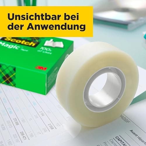 Scotch Schwarzer Schuh-Tischabroller + Scotch Magic Klebeband, 1 Rolle, 19 mm x 8,89 m thumbnail 6