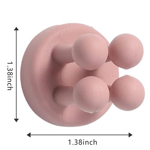 Silicone Toothbrush Holders Self Adhesive Hooks Toothbrush Holders,Silicone Wall Hook,Multi-Function Hook Waterproof Self Adhesive Toothbrush Hook Plug Holder for Wall thumbnail 3