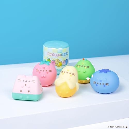 Hamee Pusheen The Cat [Surprise Blind Capsule] [Fruits Series] Cute Water Filled Squishy Toy [Birthday Gift Bags, Party Favors, Gift Basket Filler, Stress Relief Toys] (Assorted - 1 Pc.) thumbnail 3