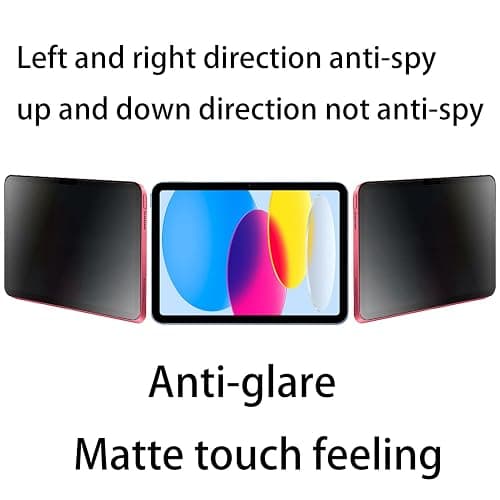 BWEDXEZ Privacy Anti-Glare Screen Protector for iPad 2022 iPad 10th 10.9 inch Anti-Spy Soft Film for iPad 2025 iPad 11th Generation 11 Inch Matte Anti-Peeping thumbnail 2